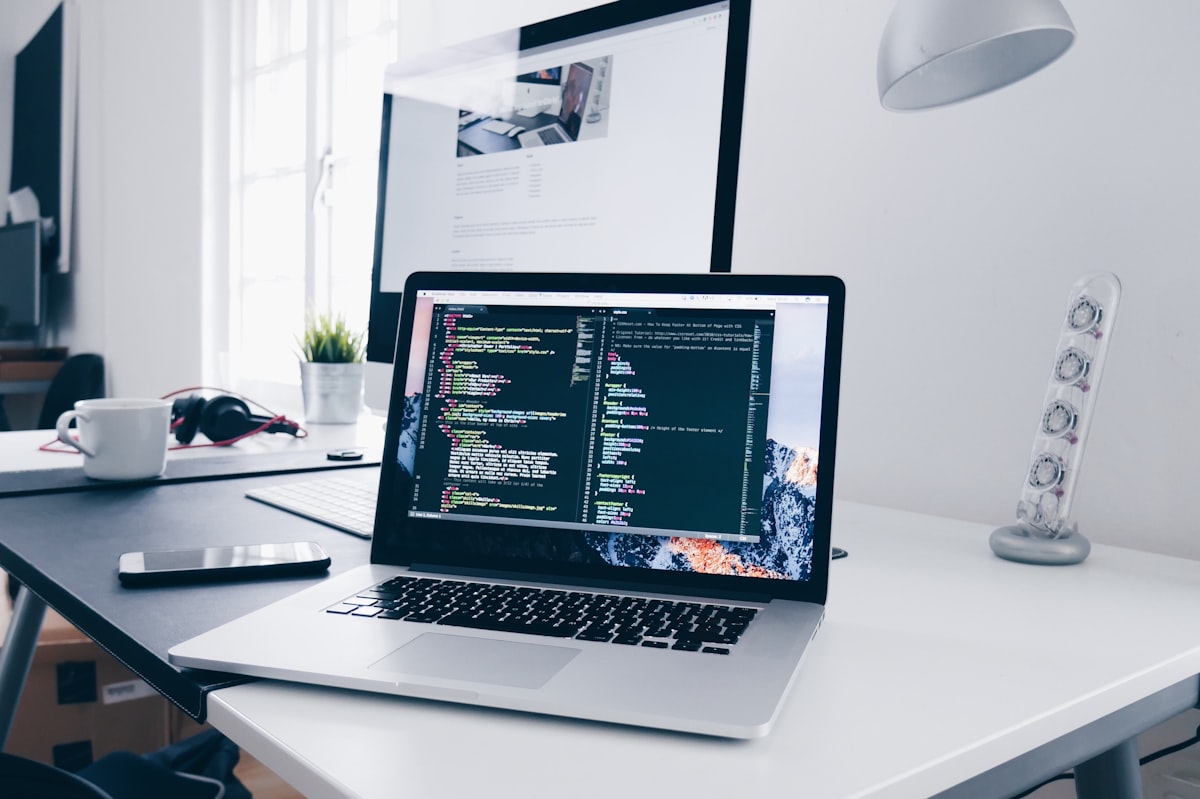 Professional software development workspace
